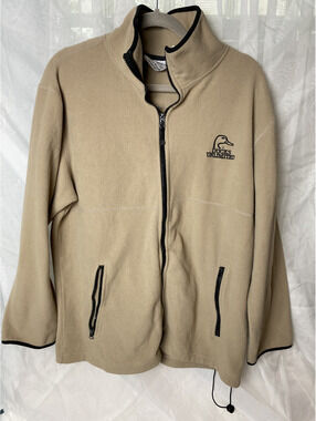 Ducks Unlimited beige fleece jacket